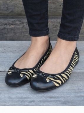 Vionic Orthotic Minna Tiger ballet Flats | Women’s 8.5 | Comfort Arch Support